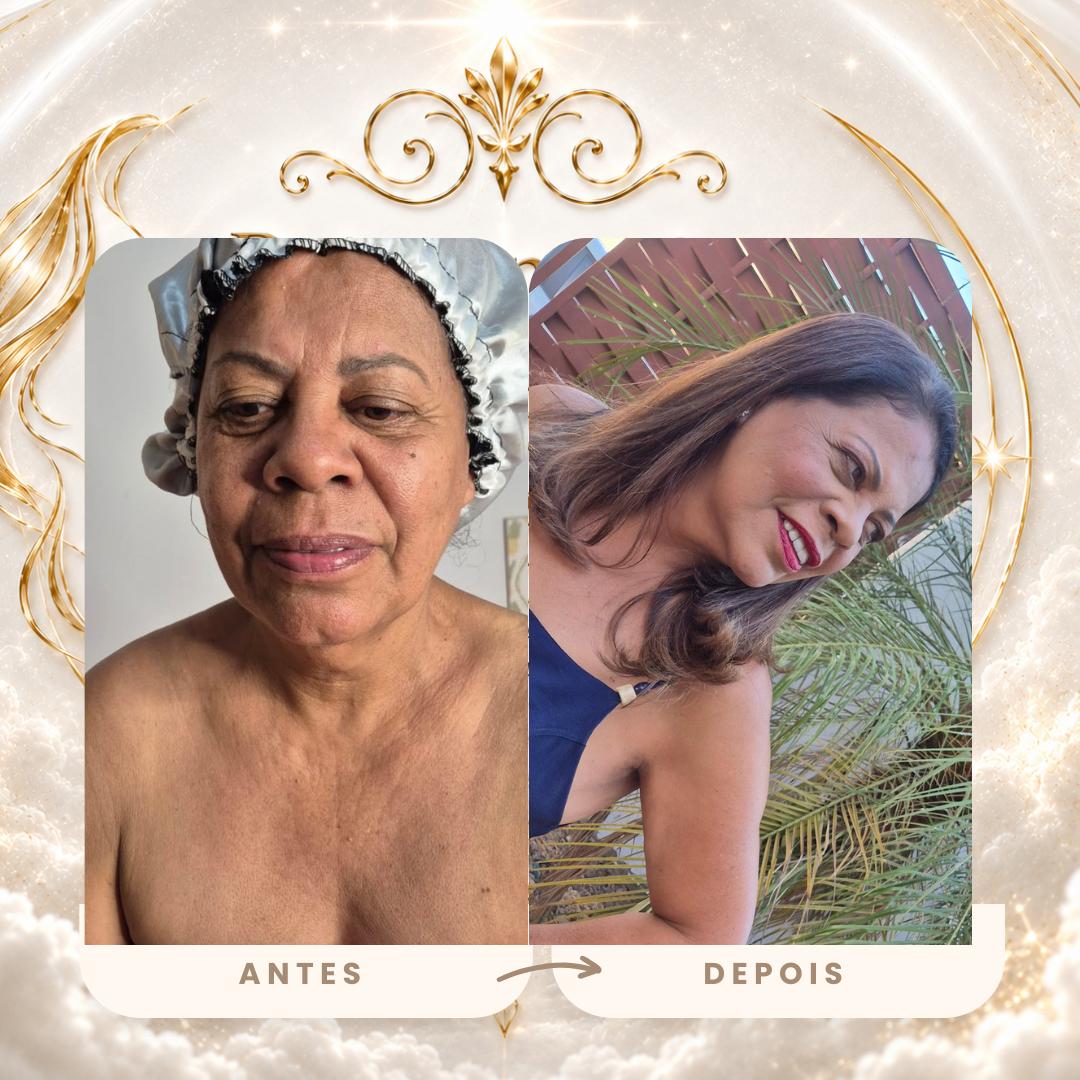 Antes e depois real — autoestima e bem-estar restaurados